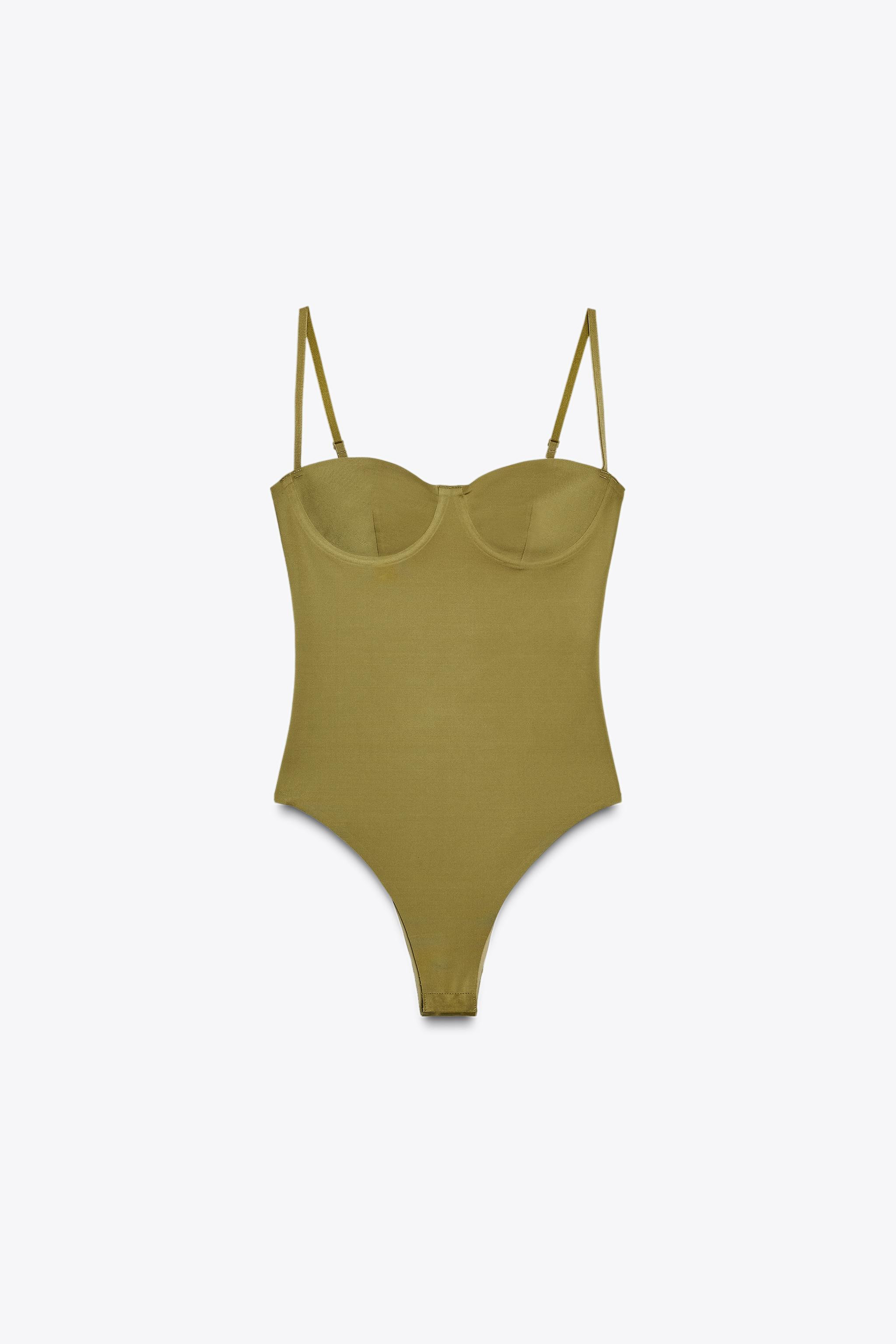 SATIN CAMISOLE BODYSUIT | Zara US