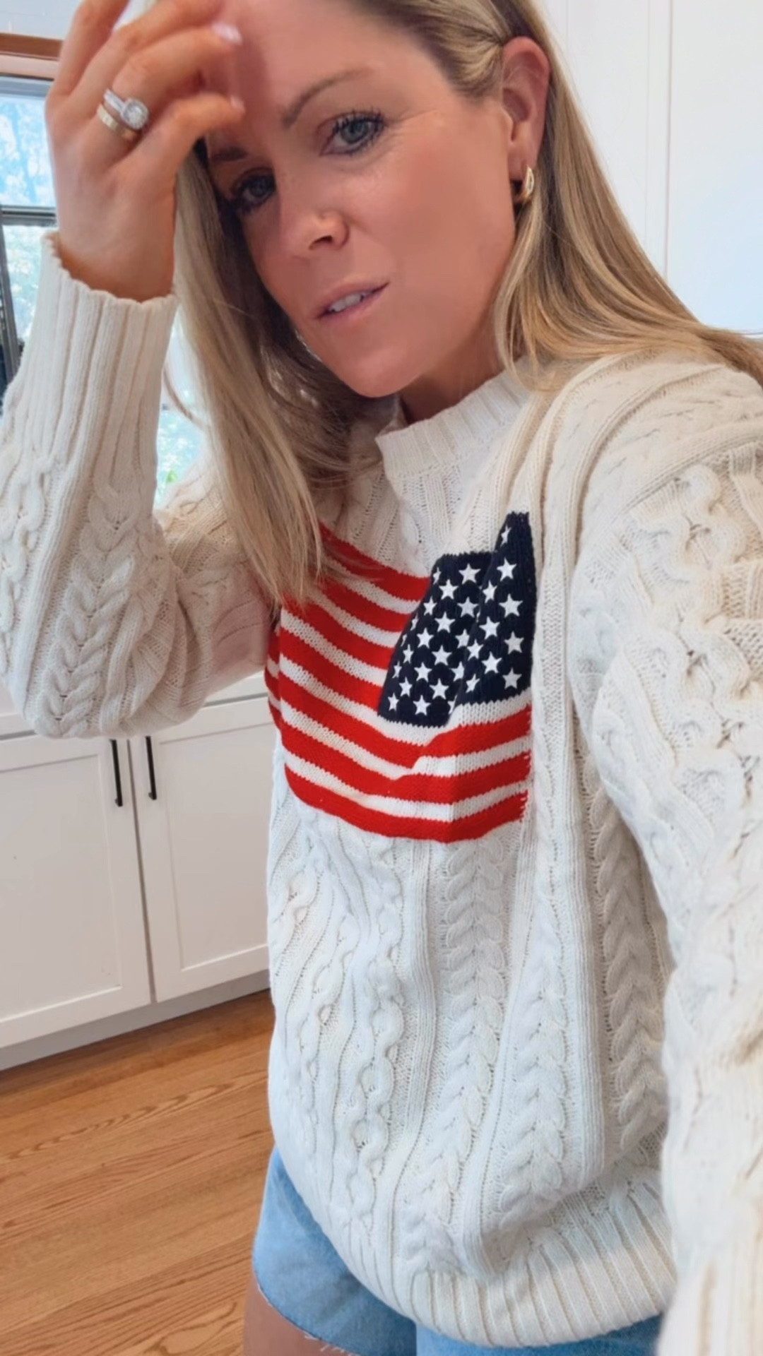 @Target festive 🇺🇸 summer sweater! Wearing a S. Comes in a few other color options!

#LTKootd #LTKSeasonal #LTKPetite