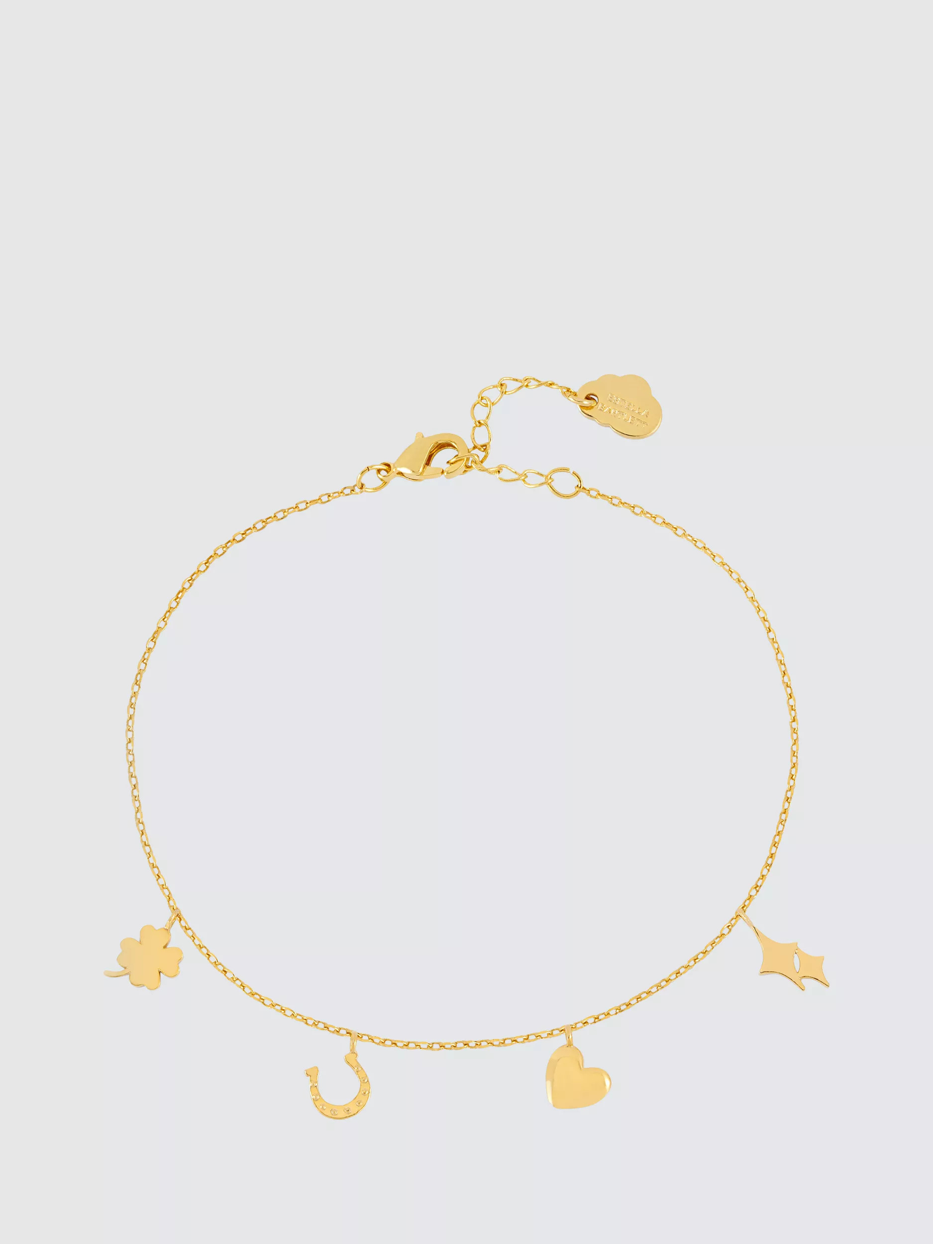Estella Bartlett Love and Lucky Charm Bracelet, Gold | John Lewis (UK)