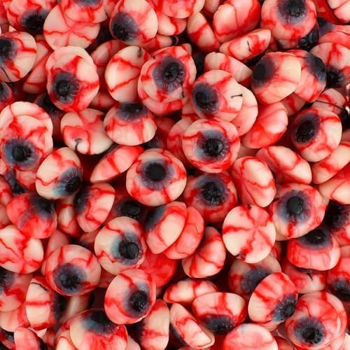 Gummy Eyeballs Candy for Drinks, Halloween Bloodshot Zombie Eyes, 1 lb | Amazon (US)
