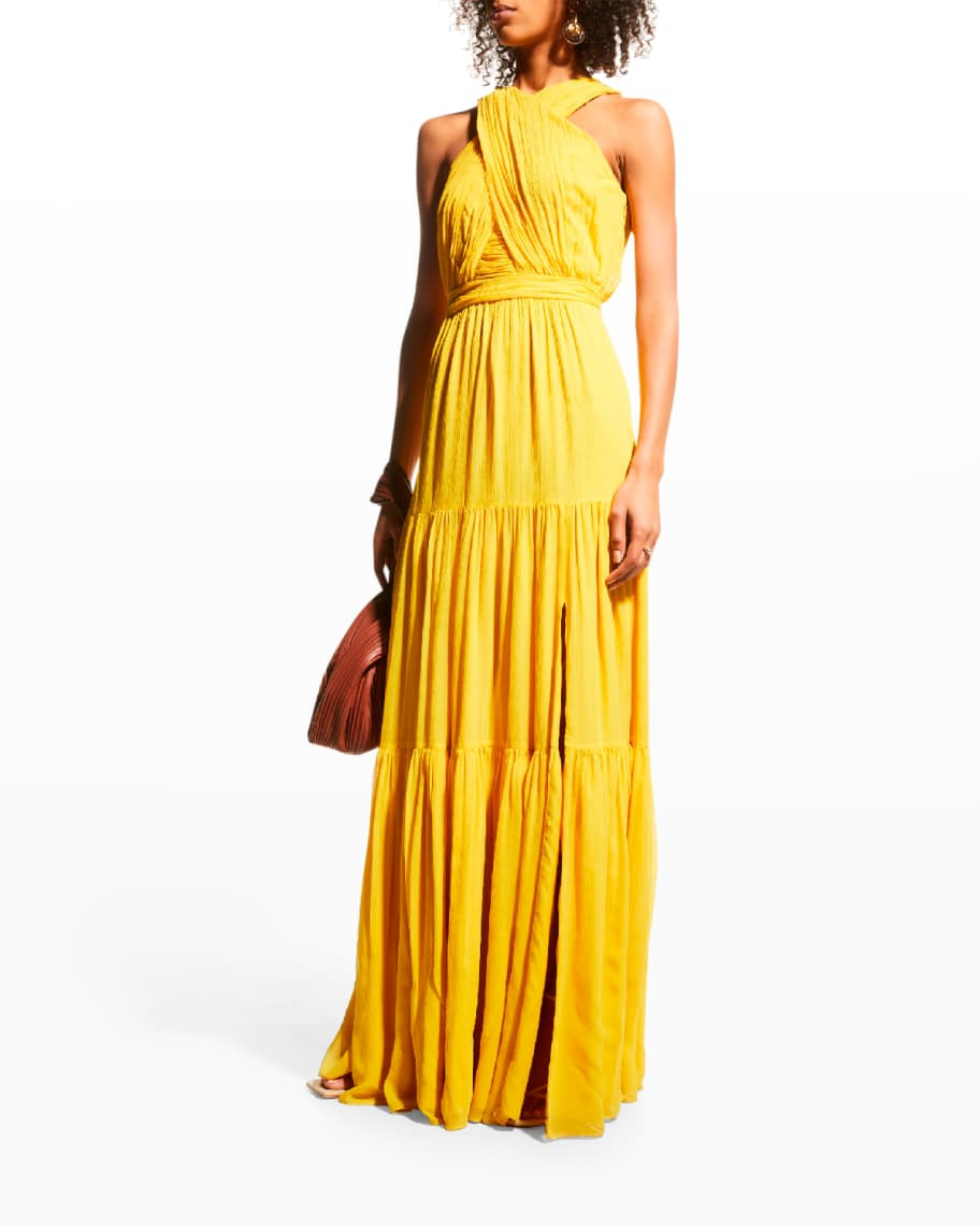 Veronica Beard Florencia Silk Maxi Dress | Neiman Marcus