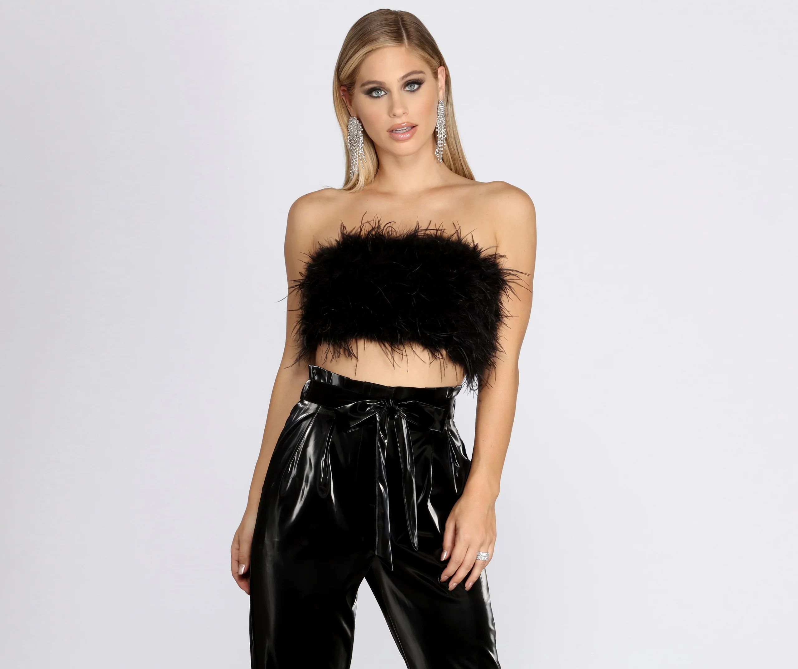 Ruffle Some Feathers Tube Top | Windsor Stores