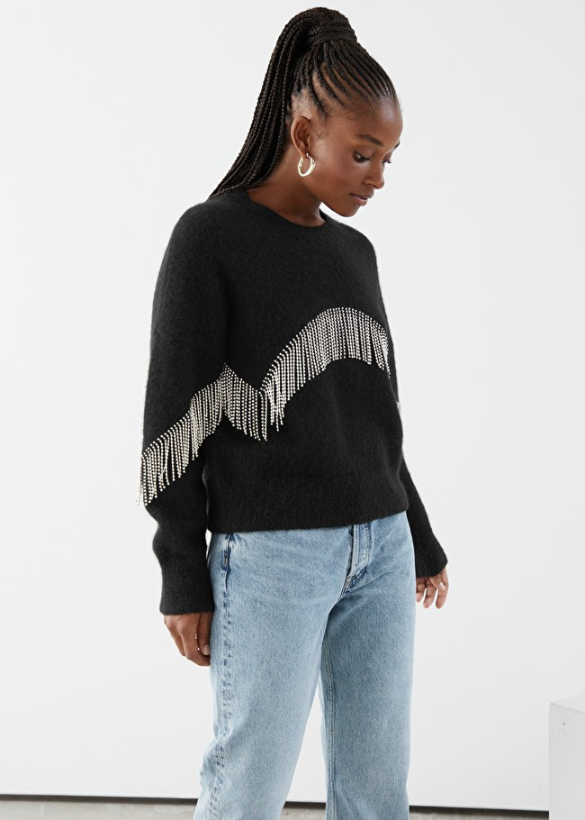 Diamanté Fringe Sweater | & Other Stories (EU + UK)