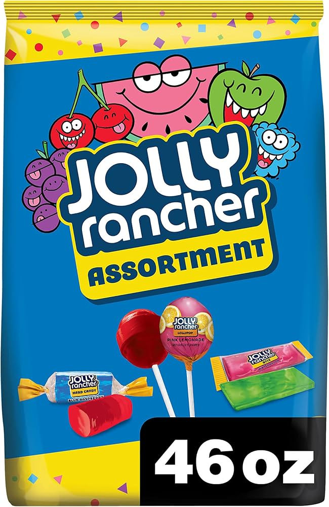 JOLLY RANCHER Assorted Fruit Flavors Hard Candy Variety Bag, 46 oz | Amazon (US)