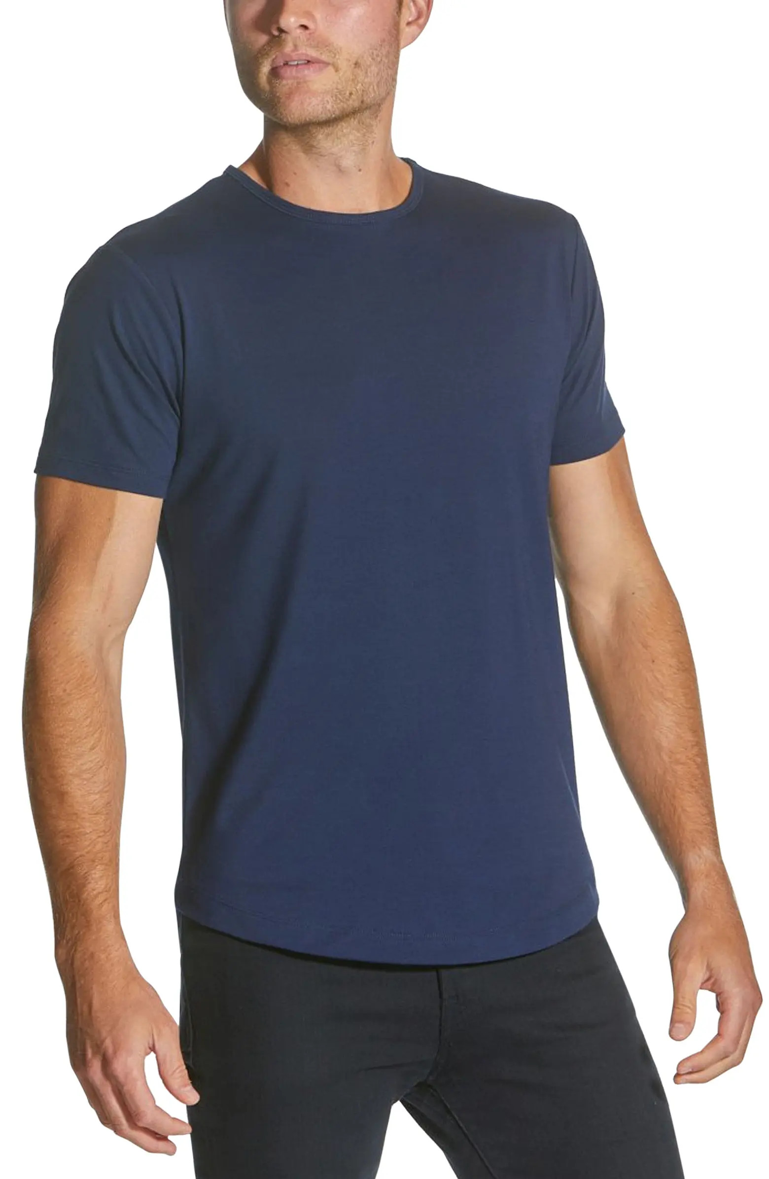 AO Curve Hem Cotton Blend T-Shirt | Nordstrom