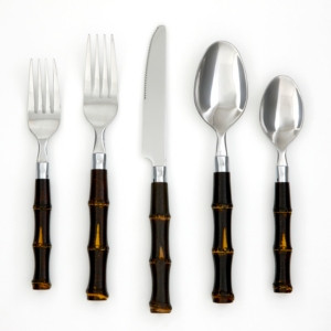 Cambridge Bamboo 20-Piece Flatware Set, Service for 4 | Macys (US)