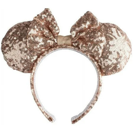 Disney Minnie Mouse Rose Gold Sequin Ears | Walmart (US)