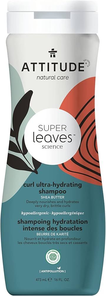 ATTITUDE Curl Ultra-Hydrating Shampoo for Coily and Curly Hair, EWG Verified, Plant- and Mineral-... | Amazon (US)