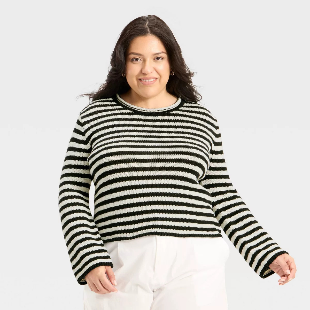 Women's Shrunken Crewneck Pullover Sweater - A New Day™ | Target