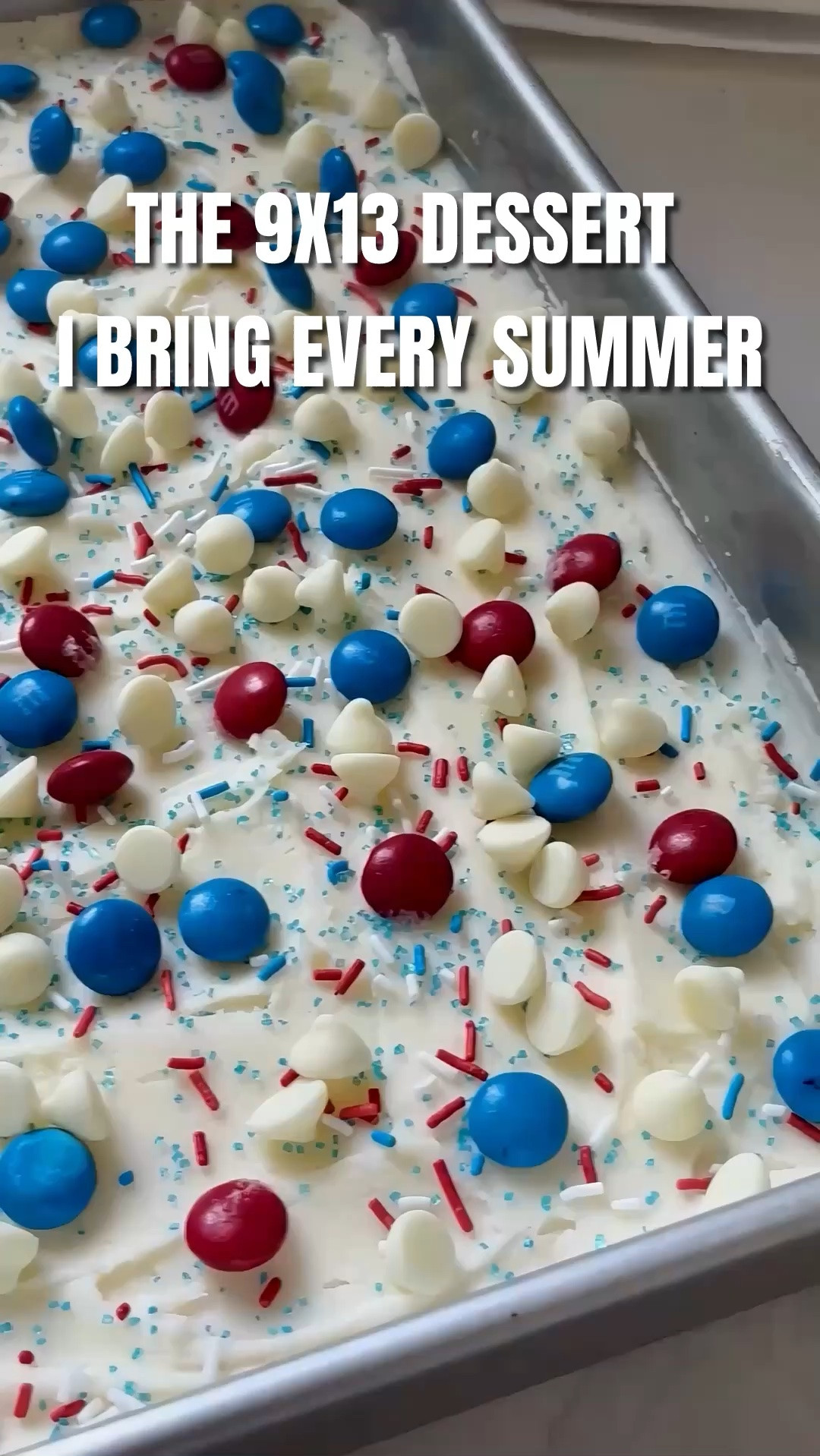Patriotic sugar cookie bars for all your summer celebrations! 🇺🇸 #LTKHome #LTKSeasonal #LTKunder50 #patrioticdessert #sugarcookiebars #fourthofjulyfood #summerbaking #redwhiteandblue