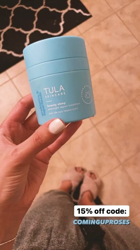 Tula overnight repair treatment - use code COMINGUPROSES 

nighttime skin care // skincare routine // Tula skincare 

#LTKbeauty #LTKstyletip #LTKfindsunder100