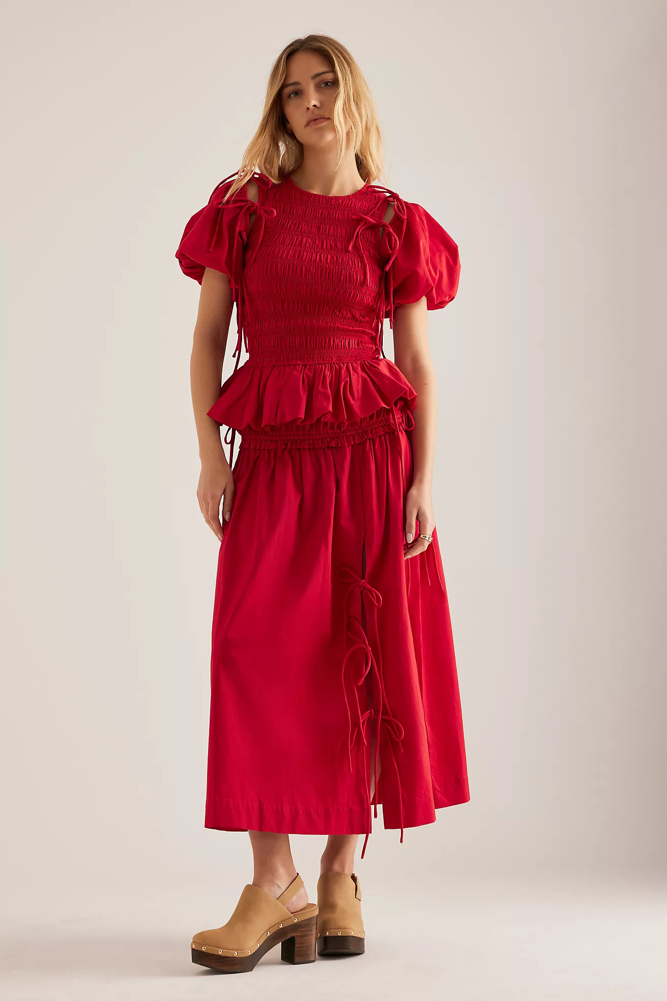 Damson Madder Charlotte Midi Skirt | Anthropologie (UK)