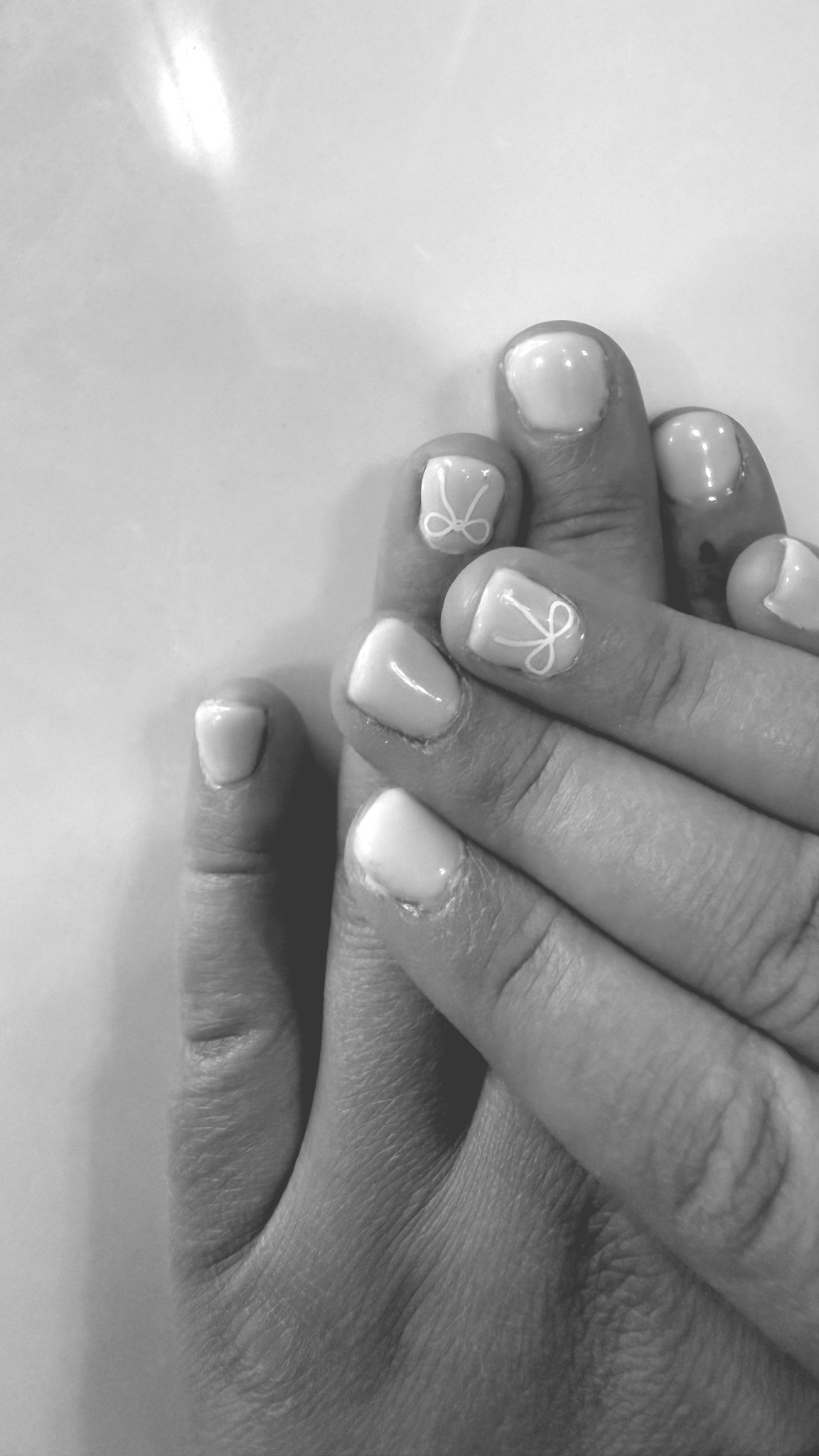 Nails like Meghan Sussex! My girls and I have loved watching With Love, Meghan and her nails inspired us! - Meghan uses the shellac polish that I tagged (she uses 2 different colors to get the look she has) + I added these cute bows on my daughters nails to make it more fun for her! Classy + fun summer nails! YES 

#LTKBeauty #LTKSaleAlert #LTKSummerEdit