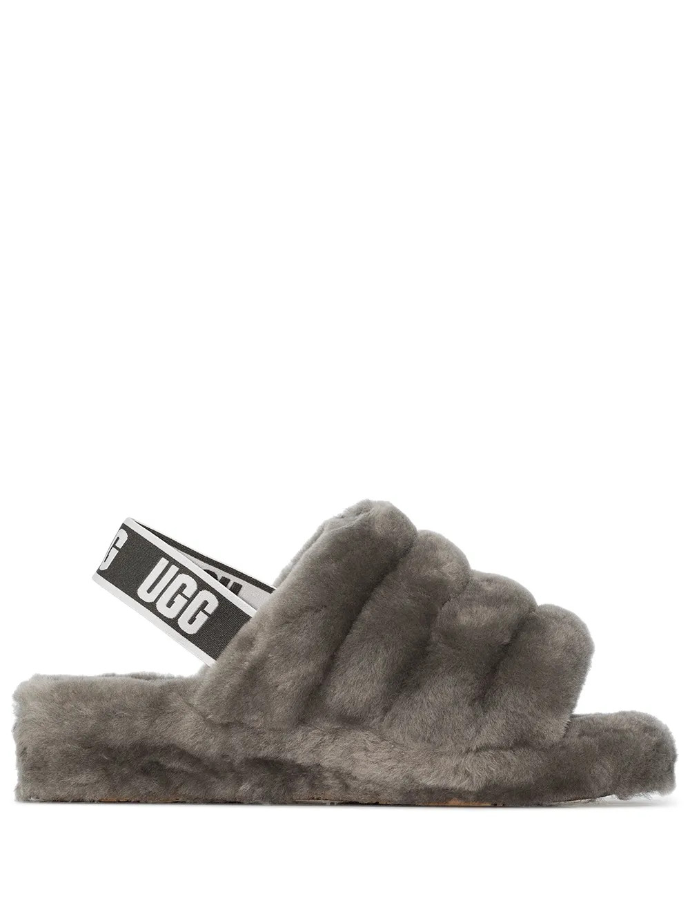 UGG Fluff Yeah Shearling Sandals - Farfetch | Farfetch Global