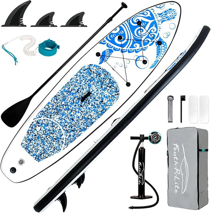 FEATH-R-LITE Inflatable Ultra-Light 10'×30''/10'6''×33'' Stand Up Paddle Board for All Skill Le... | Amazon (US)