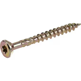 Power Pro #8 x 1-3/4-in Yellow Zinc Interior Wood Screws (175-Per Box) Lowes.com | Lowe's
