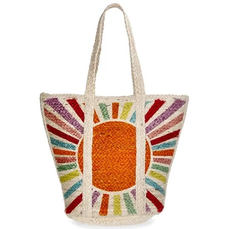 No Boundaries Women’s Sun Jute Tote | Walmart (US)
