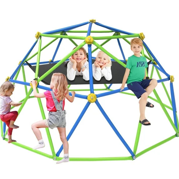 GVDV 10 FT Dome Climber Jungle Gym for Kids - Outdoor Rust-Resistant Play Equipment, Easy Assembl... | Walmart (US)