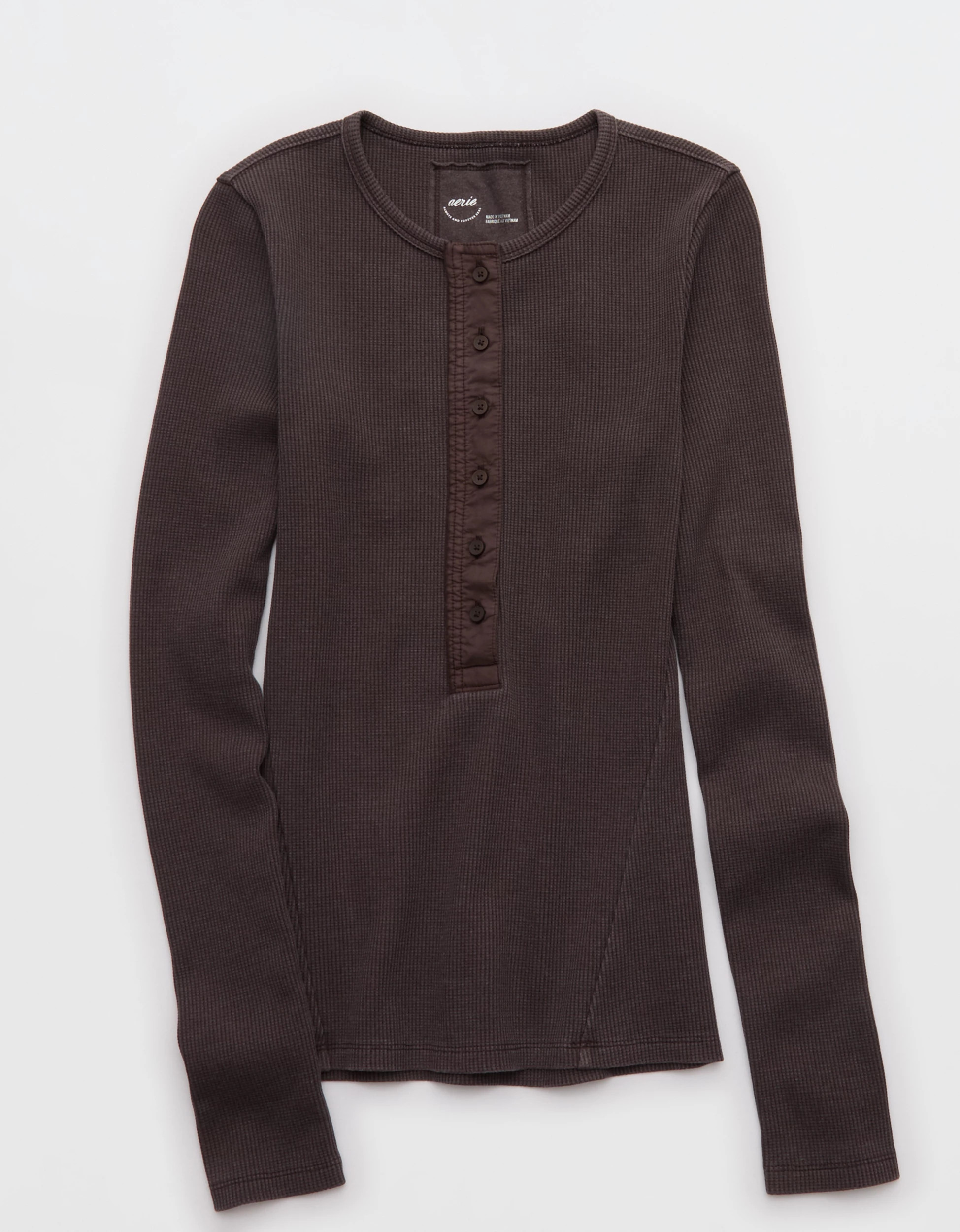 Aerie Essential Henley Layering T-Shirt | American Eagle Outfitters (US & CA)