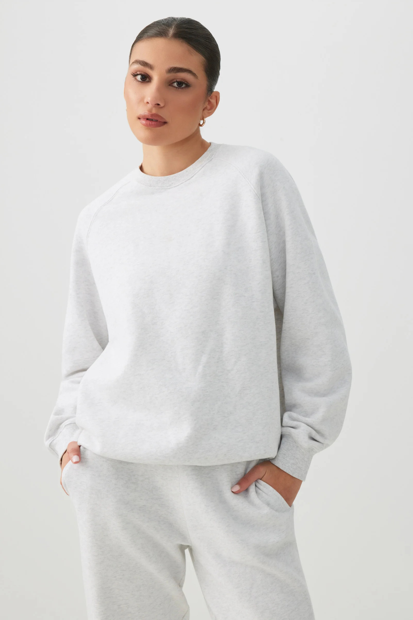 MADESOFT™ Fleece Raglan Crew Neck Sweatshirt | Ardene