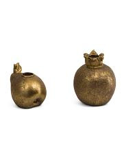 2pc Pomegranate And Pear Taper Candle Holders | TJ Maxx