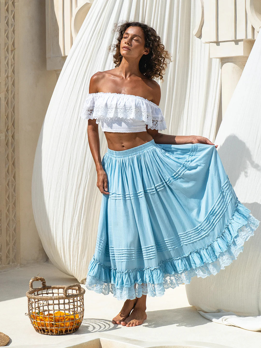 Dahlia Midi Skirt | Cocopiña