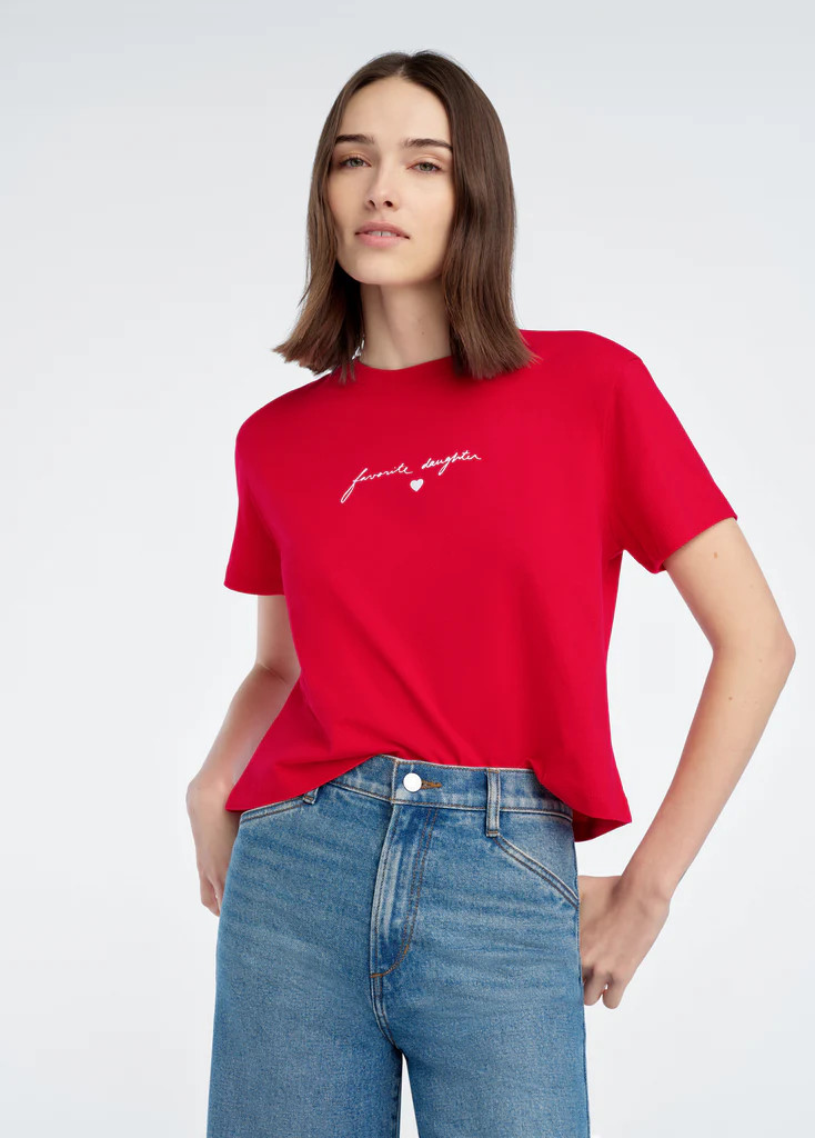 THE CROPPED SIGNATURE TEE | Favorite Daughter