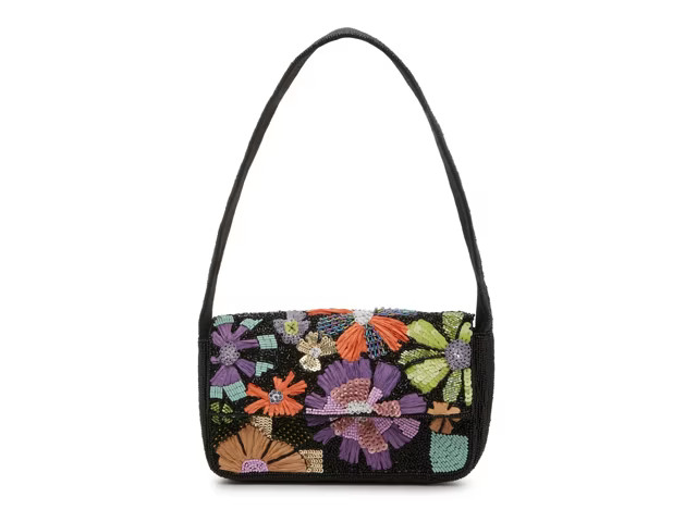 BCBGeneration Beaded Floral Shoulder Bag | DSW
