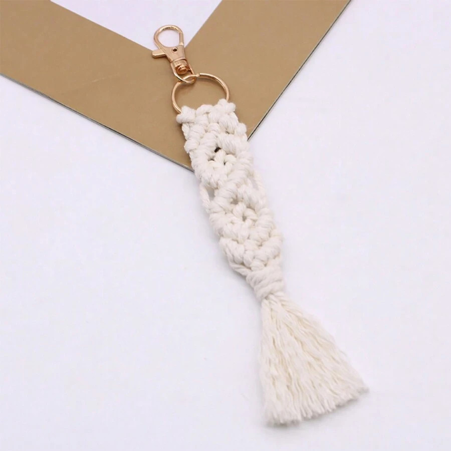 1pc Rope Woven Cute Key Chain Pendant, Versatile Accessory For Bags, Clothing Gift Souvenir | SHEIN