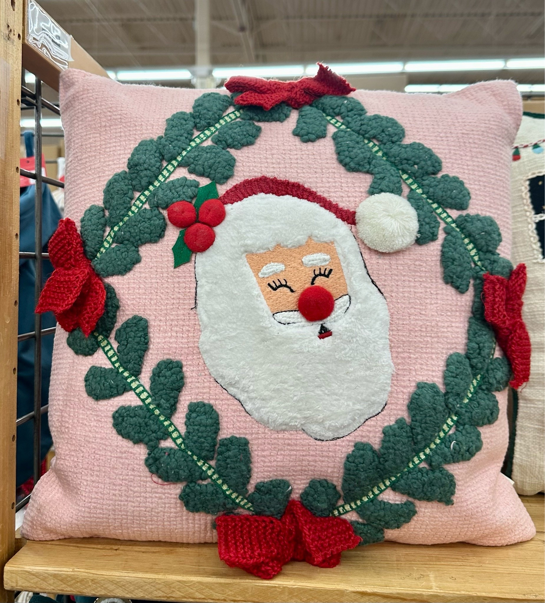 Adorable Pink Retro Santa Embroidered Pillow 

Pink Christmas. Christmas Decor. Christmas Decorations. Home Decor

#LTKSeasonal #LTKHome