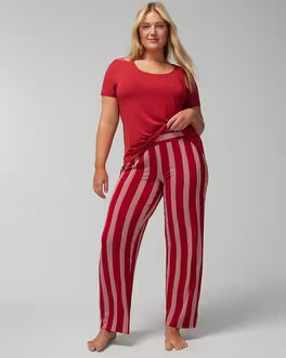 Short-Sleeve Top + Pants Set | SOMA