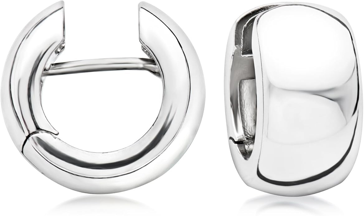 Ross-Simons Italian Sterling Silver Huggie Hoop Earrings | Amazon (US)