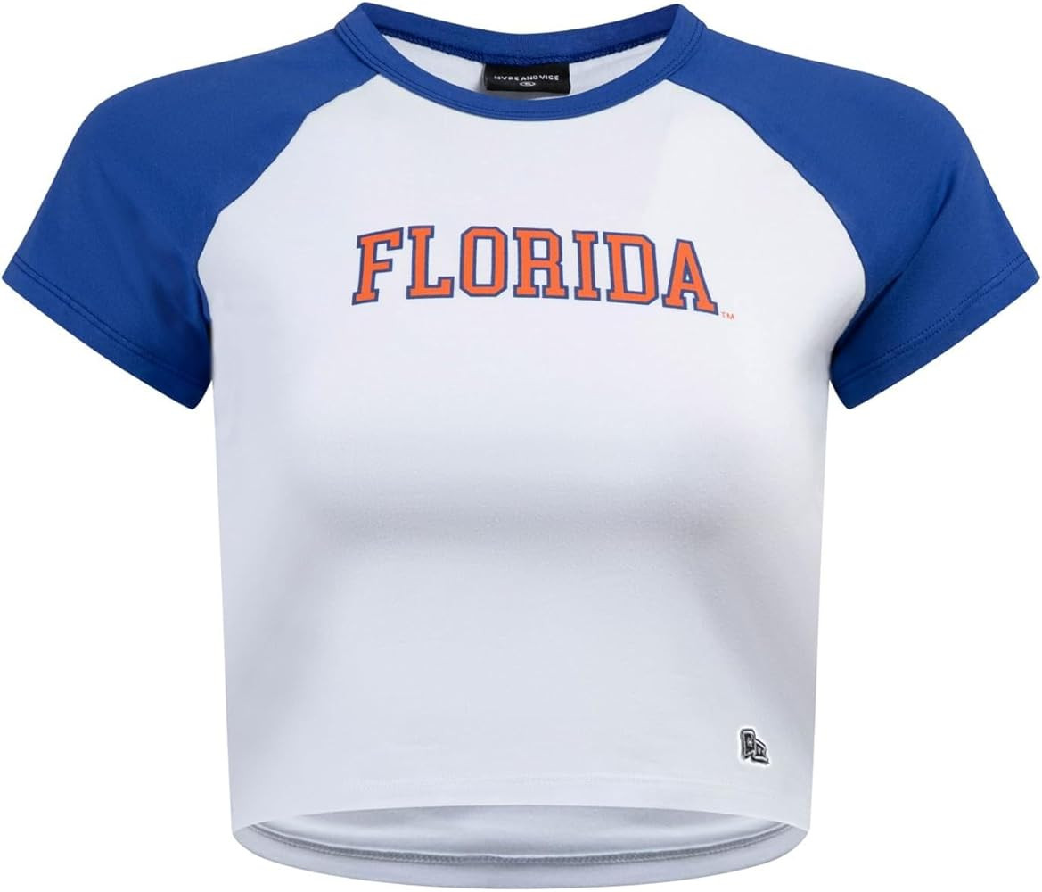 Hype & Vice Homerun Tee for Women (X-Large) - University of Florida Tank Top for Women, Crop T-Sh... | Amazon (US)