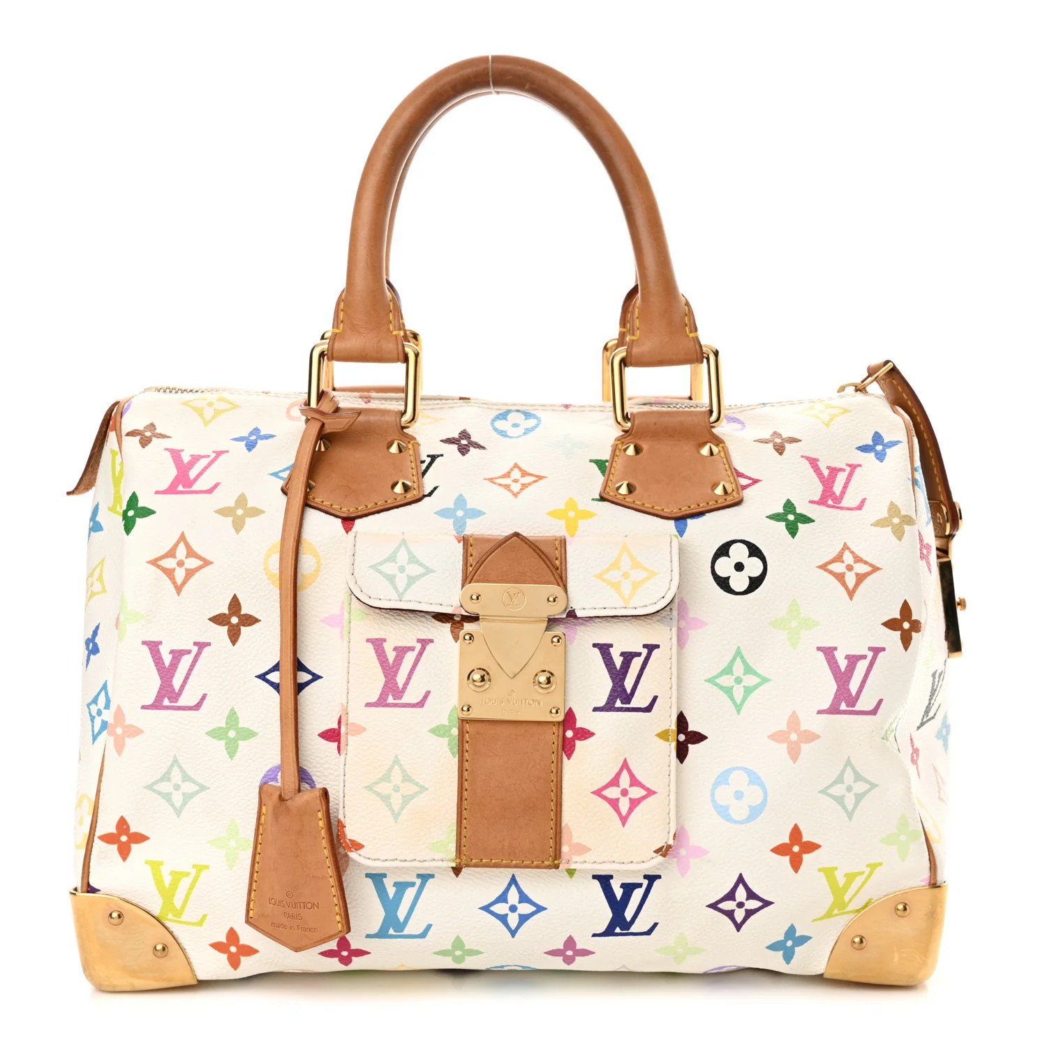Monogram Multicolor Speedy 30 White | FASHIONPHILE (US)