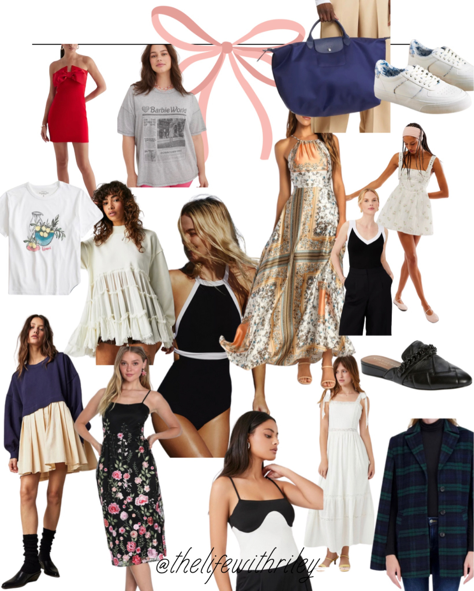 Things that caught my eye this week 

❤️ red bow dress 
💞 Barbie tshirt 
🍋 lemon graphic tshirt 
💐 black floral dress 
👕 ruffle pullover 
🔲 colorblock cami
👕 colorblock ruffle pullover 
🩱 black and white swimsuit 
👗 silk scarf print maxi dress
👟 blue and white sneakers 
👜 navy longchamp duffle 
🌸 white floral sundress 
🖤 black and white sweater tank 
👡 black mules
🧥 plaid cape jacket 
⚪️ white tie strap sundress 

Summer dress, summer outfit, vacation outfit, Kate spade, wedding guest dress, red dress, Barbie, classic style, white dress, black and white, Meredith Blake, plaid cape, silk dress, fall transition, free people, graphic tee, graphic tshirt, travel bag

#LTKFind #LTKshoecrush #LTKstyletip