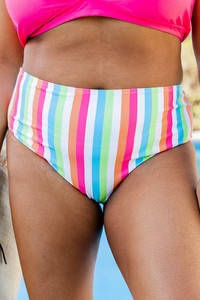 Wavy Baby Stripe Bikini Bottoms | Pink Lily