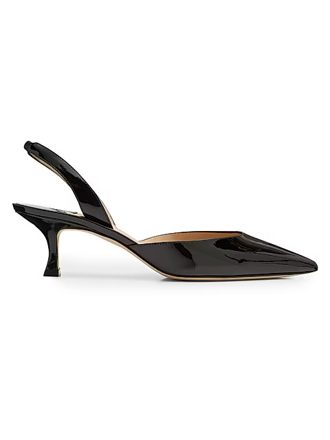 Carolyne Patent Leather Slingback Pumps | Saks Fifth Avenue