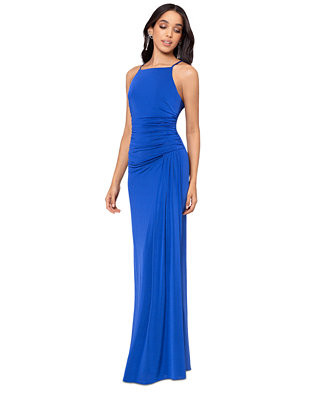 Betsy & Adam Women's Ruched Spaghetti-Strap Dress - Macy's | Macy's