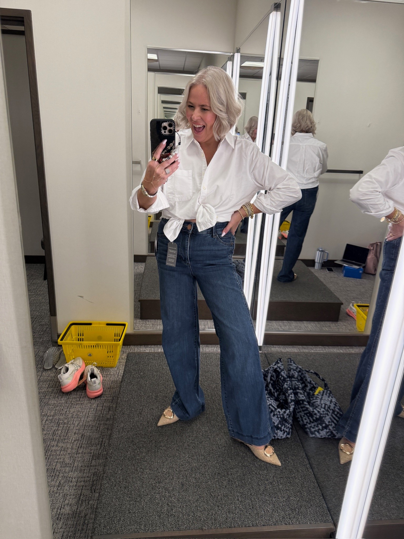 Nsale try on! 

Wit and wisdom jeans- size 8 (need the six)
Steve Madden mules- size 8

#LTKSaleAlert #LTKOver40 #LTKStyleTip