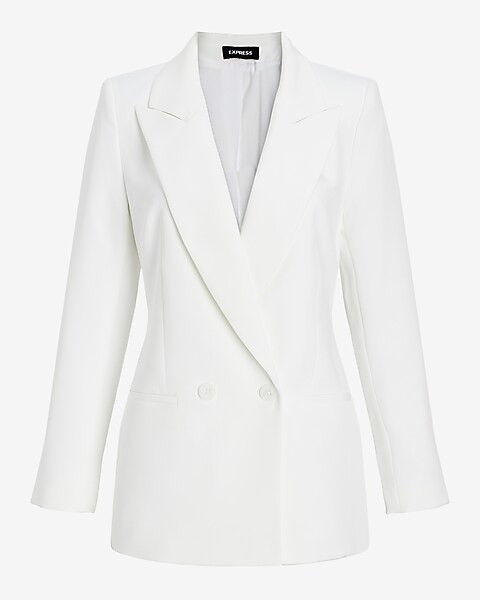 Peak Lapel Double Breasted Blazer | Express