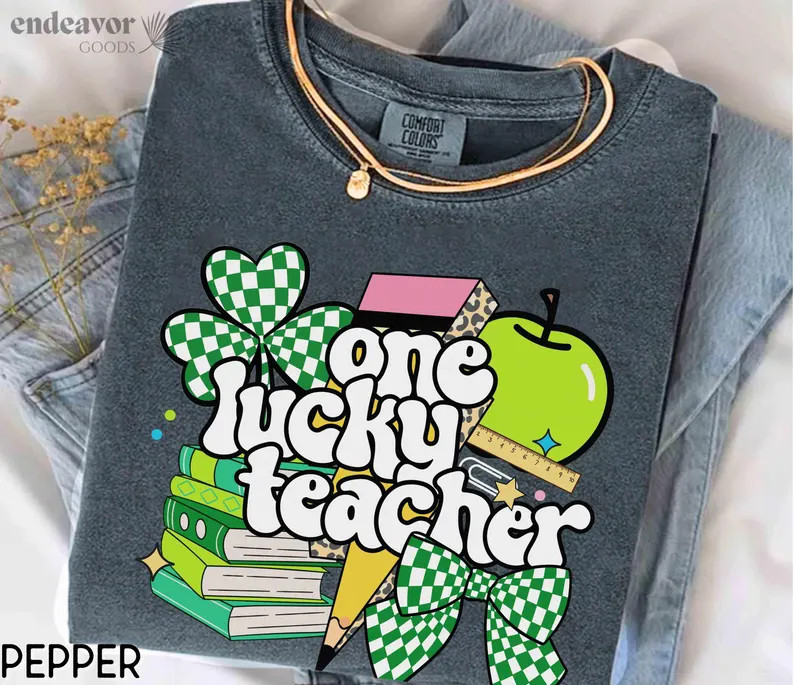Comfort Colors Teacher St. Patricks Day Shirt St. Patrick's Day Funny Teacher Shirt Elementary Te... | Etsy (US)