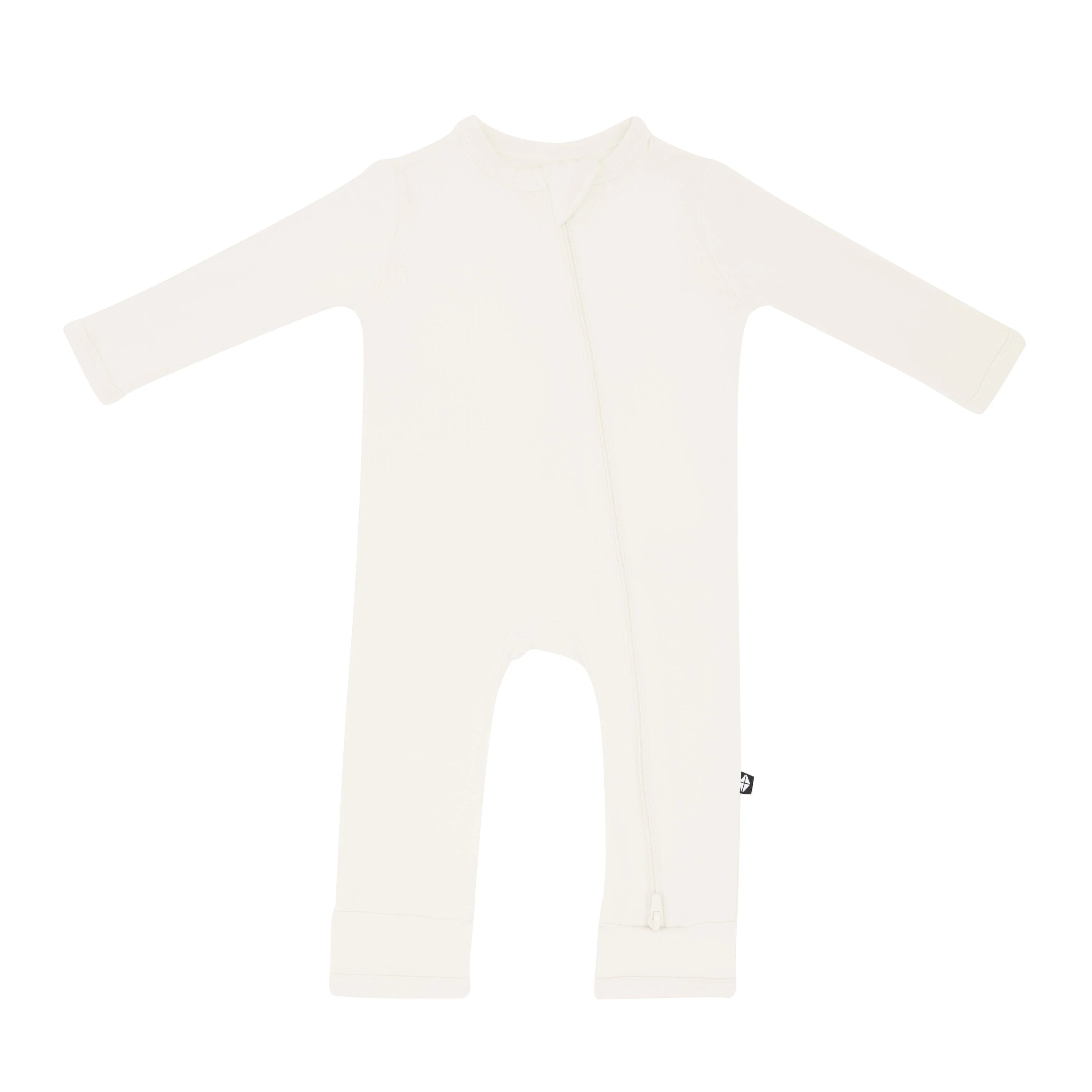 Zippered Romper in Ecru | Kyte BABY