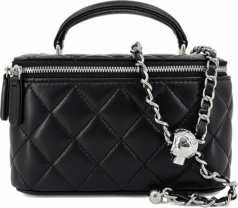 M-ioi-M Small Genuine Leather Purse Quilted Crossbody Bag for Women, Mini Top-Handle Shoulder Han... | Amazon (US)