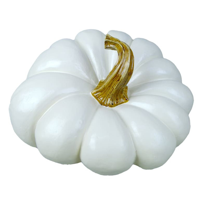 White Irregular Pumpkin, 9" | At Home