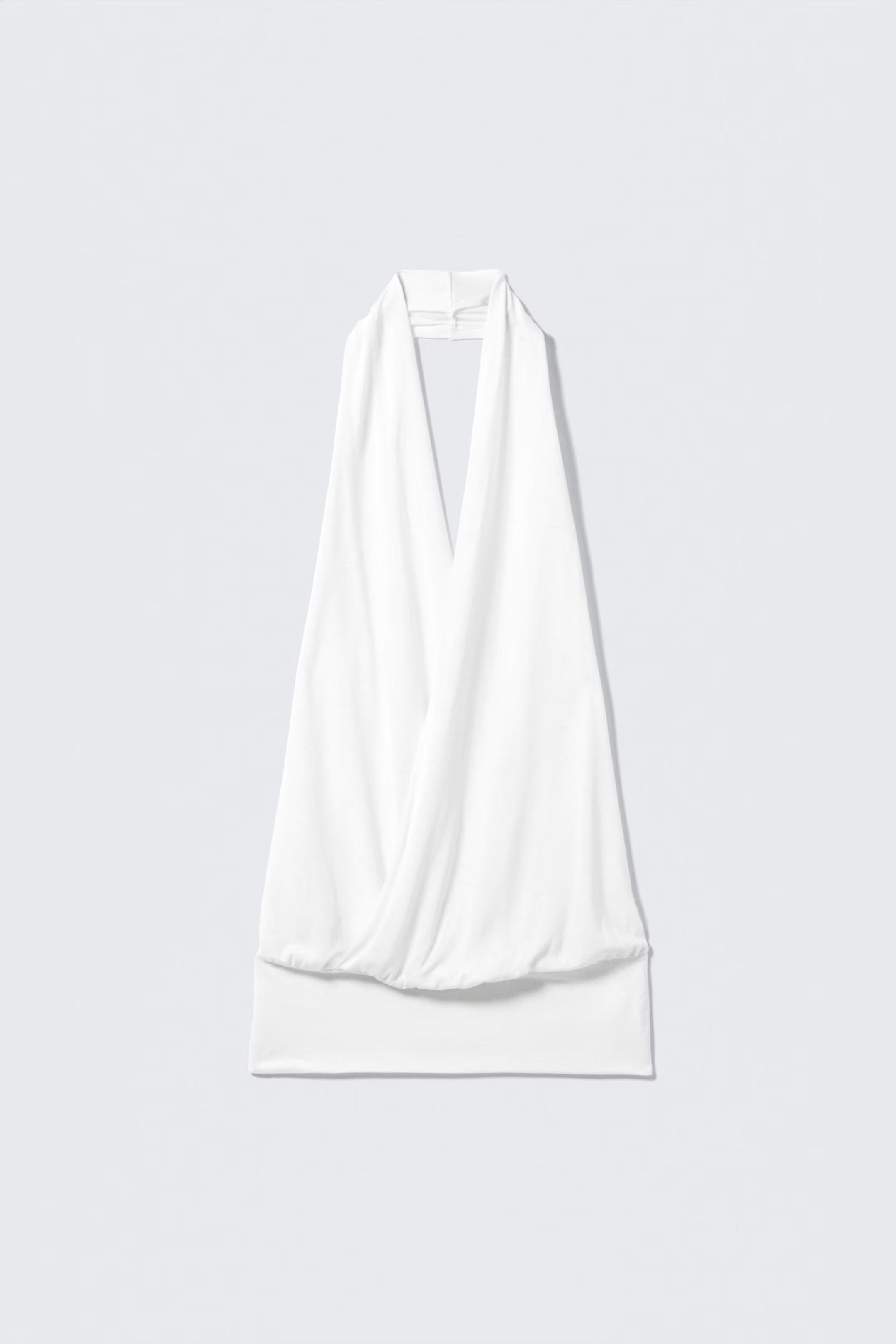 Draped Halter Jersey Top | Weekday