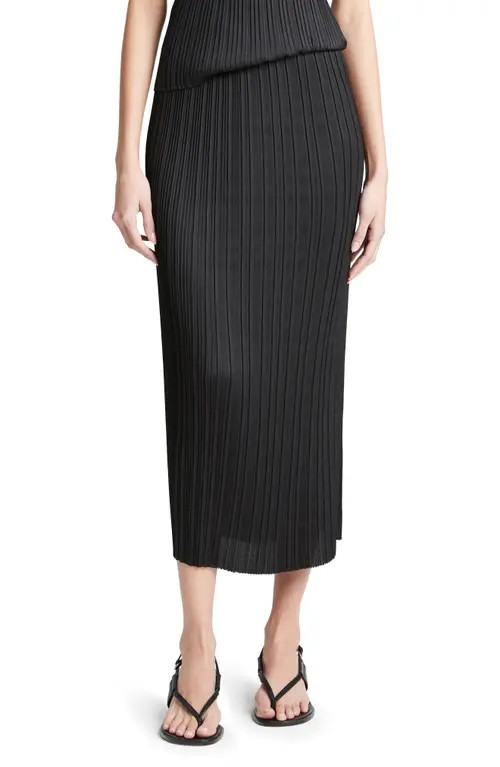 Vince Pleat Skirt in Black at Nordstrom, Size Xx-Small | Nordstrom