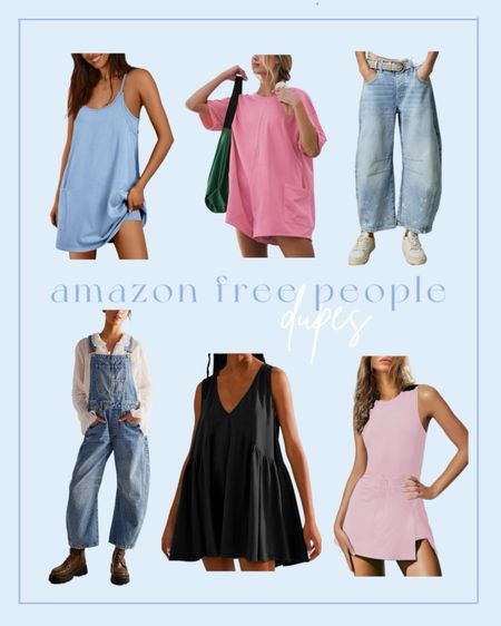 Amazon Finds: Free people dupes 

Free people look alike | barrel jeans | Fp movement dupes | tennis skirt| pickleball outfit | Athleisure | amazon fashion | amazon clothes | 

#LTKstyletip #LTKU