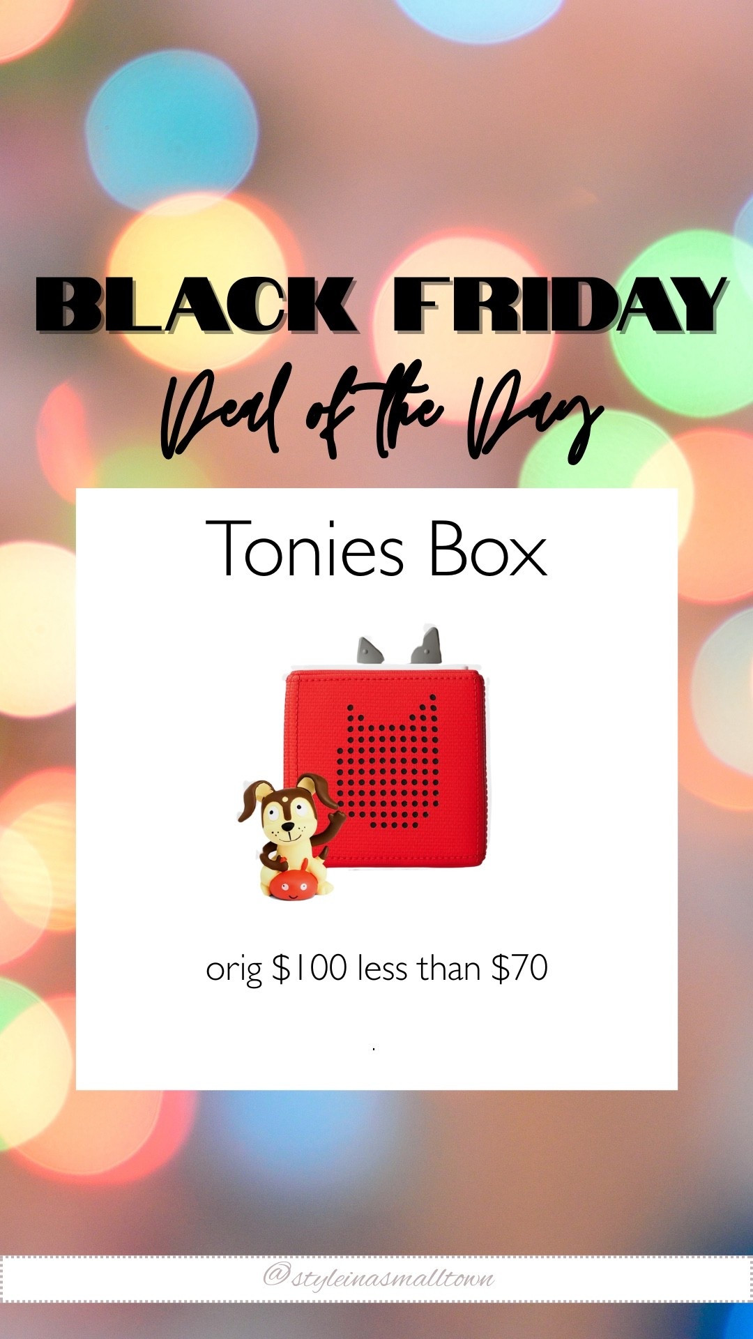 Today’s Black Friday Deal of the Day: the Toniebox! 🎁✨
One of our favorite toddler gifts is finally marked down — screen-free stories, music, and hours of independent play. If you’ve been waiting to snag one, today is the day.🫶🔥

#LTKHoliday #LTKCyberWeek #LTKGiftGuide