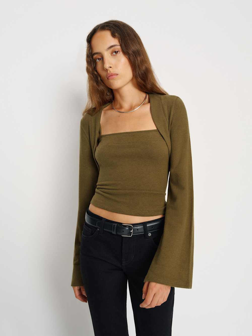 Chloe Knit Shrug Set | Reformation (Global)