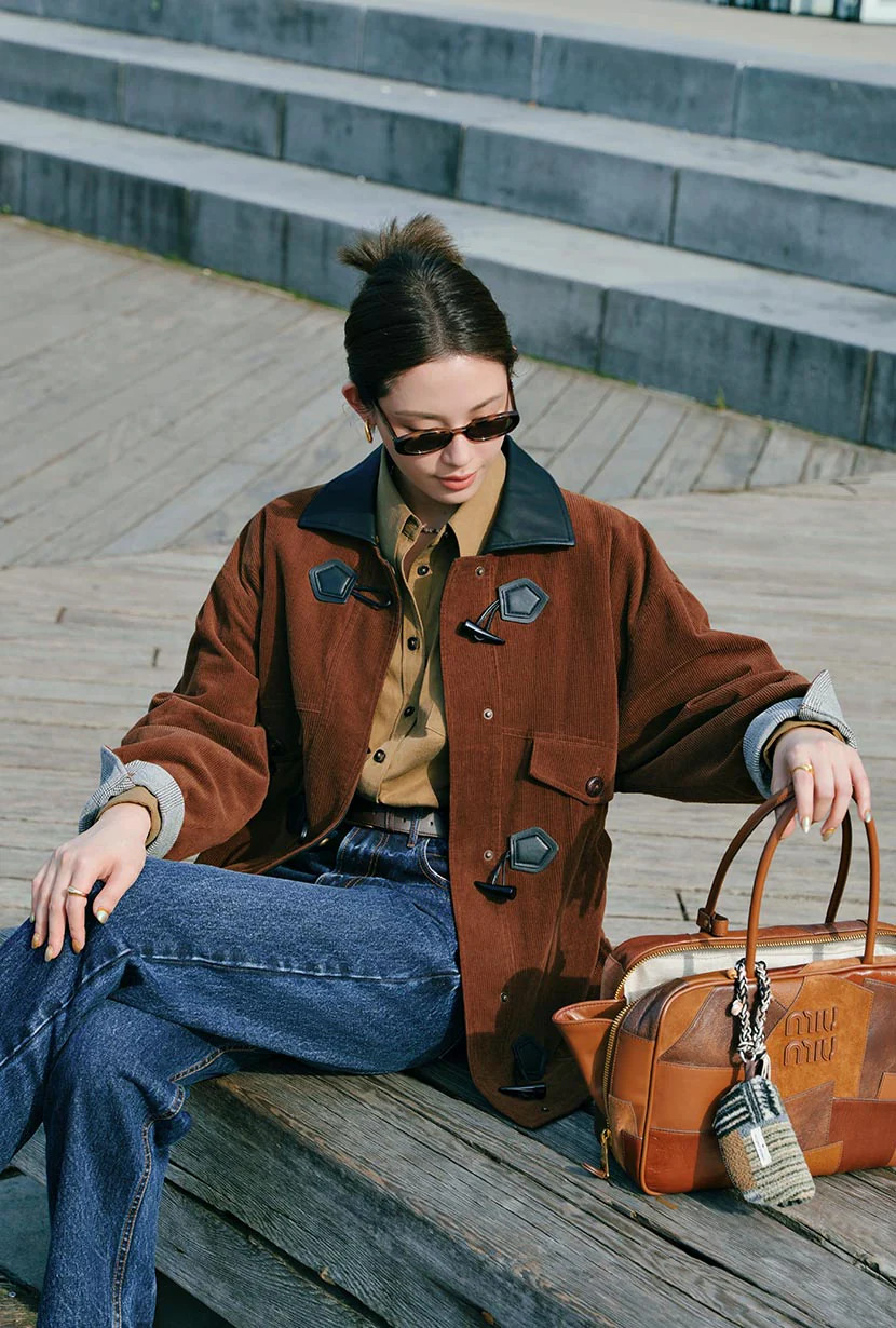 Bryce Corduroy Barn Jacket - Sepia | Petite Studio NYC